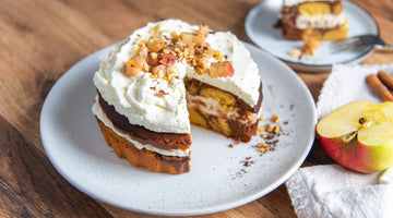 Low Carb Apfelkuchen mit Sahne