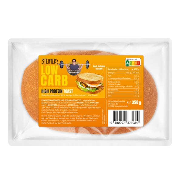 1 Laib STEINER´s Low Carb High Proten Toast