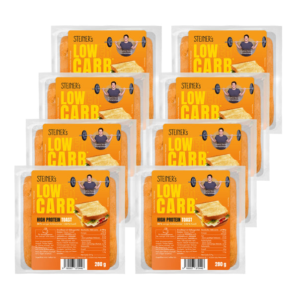 8 Packungen von STEINER´s High Protein Toast