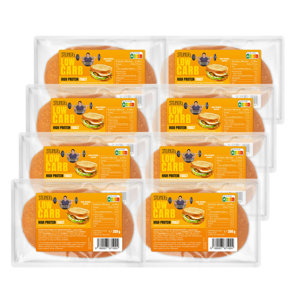 8 Laibe STEINER´s Low Carb High Proten Toast