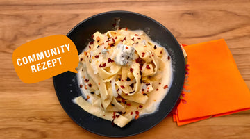 One Pot Kohlrabi-Gorgonzola-Pasta