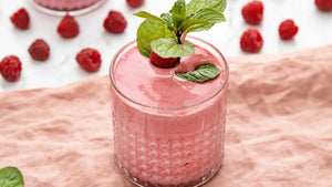 Low Carb Himbeer-Vanille-Cheesecake-Smoothie | Rezept