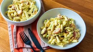Low Carb Pasta-Geflügel-Curry-Salat | Rezept