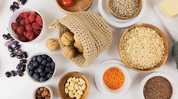 Ballaststoffe wie Himbeeren und Leinsamen