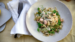 STEINER´s Low Carb Pasta mit Zitrone, Dill & Lachs