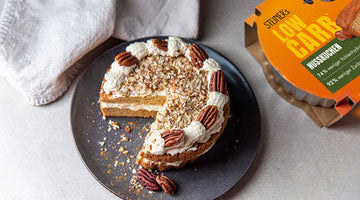 STEINER' Low Carb Nusskuchen mit Sahne und Pecannüssen - ein Low Carb Tortentraum!
