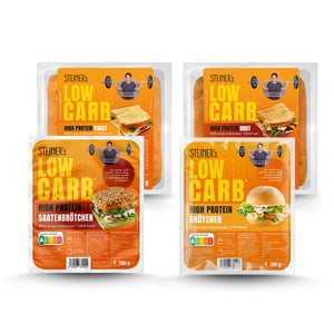 STEINER´s kleine Brot Box bestehend aus je 1 Pkg. Toast, Brot, Brötchen, Saatenbrötchen