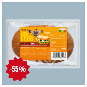 Eine Packung STEINER´s Low carb Brot im Angebot für -55%