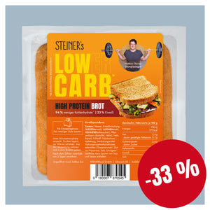 STEINER´s Low Carb High Protein Brot in Kastenform im Angebot mit -33%.