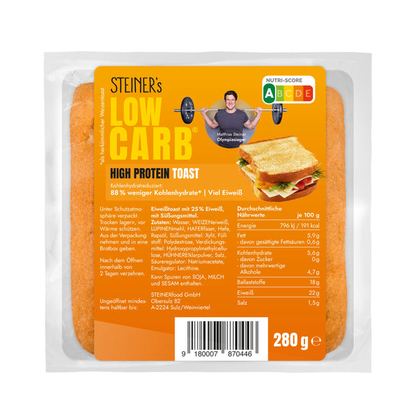 STEINER´s Low Carb High Protein Toast