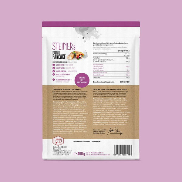 6 Pkg. STEINER's Protein Pancake 400g (2,4kg)